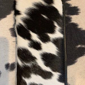 NEW! Cowhair Cowhide Continental Wallet Clutch